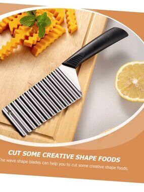 Wavy Cutter Stainless Steel Crinkle Vegetable Potato Chip French Fry Slicer Tool